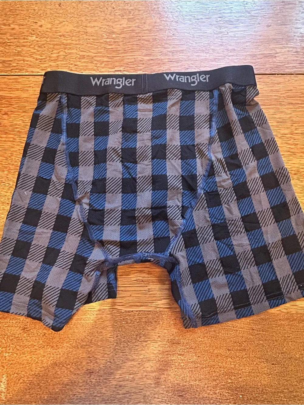 Wrangler Men’s Boxer Brief 4- Pack - Blue Plaid & Olive